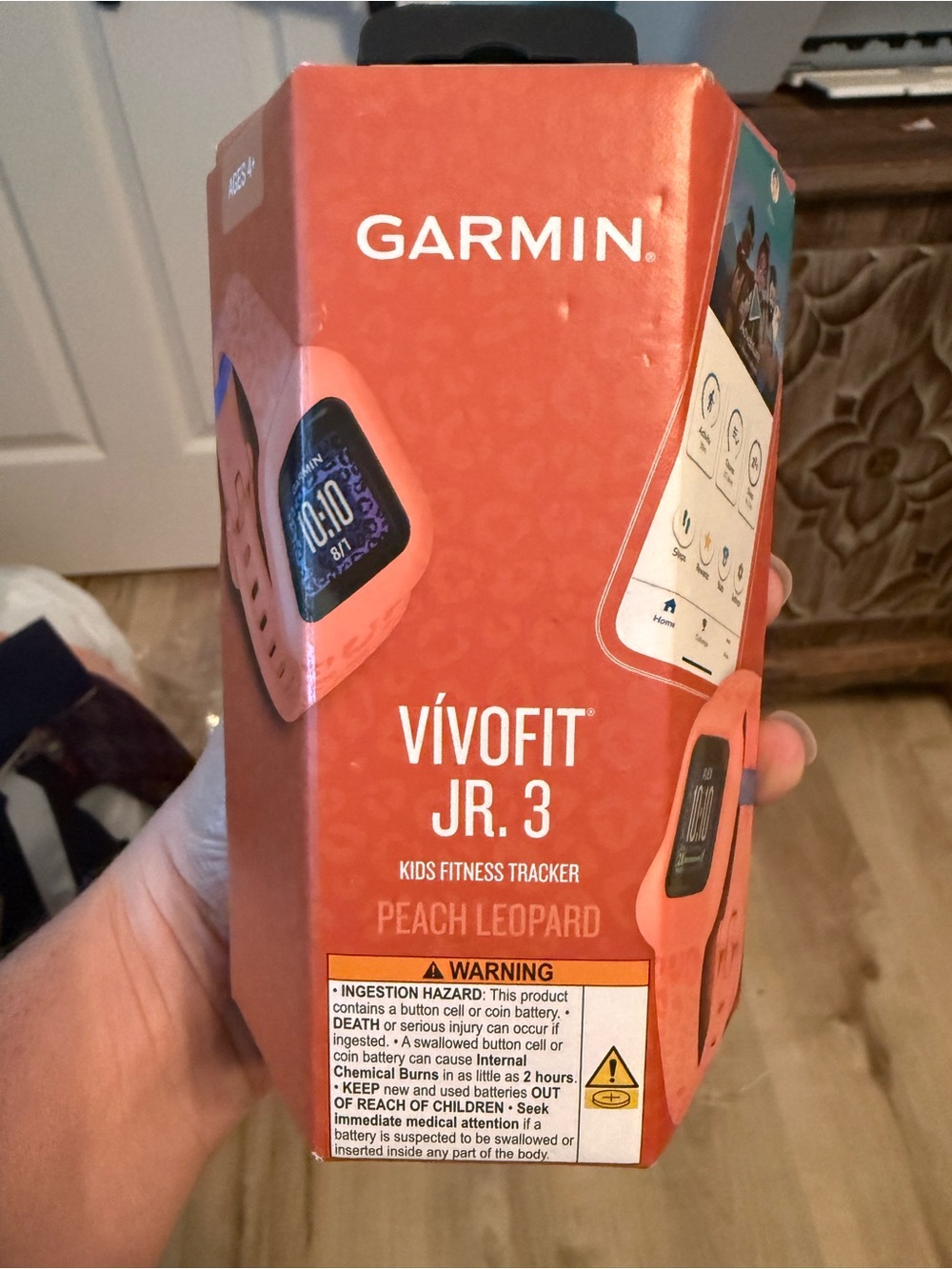 Garmin Peach and Blue Kids Activity Tracker Band